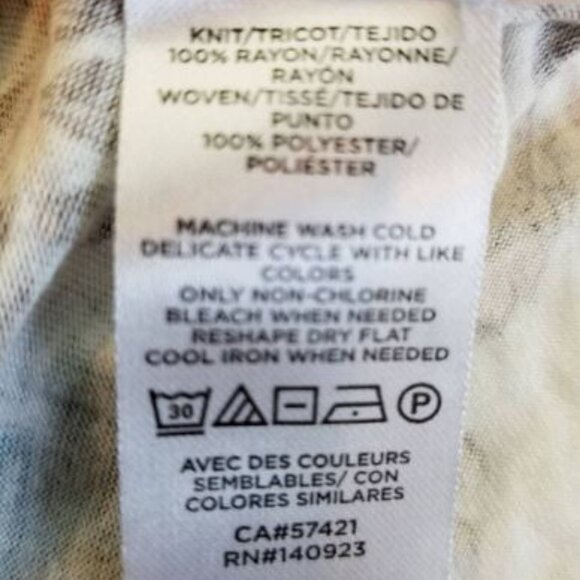 LOFT Floral Mixed Media Sleeveless Blouse Size Large - Picture 5 of 5